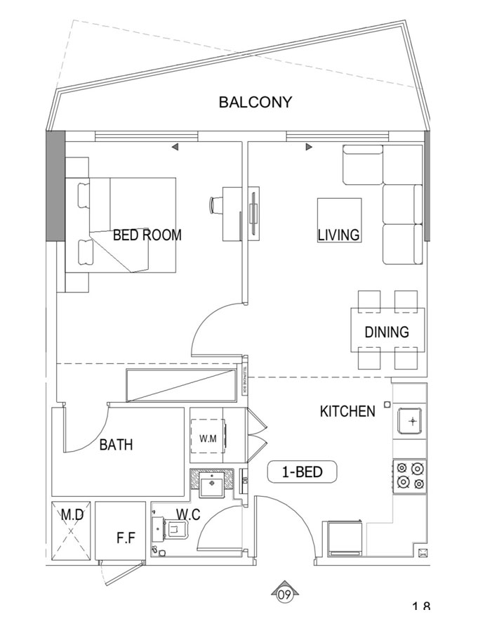 Binghatti Gems Floor Plan