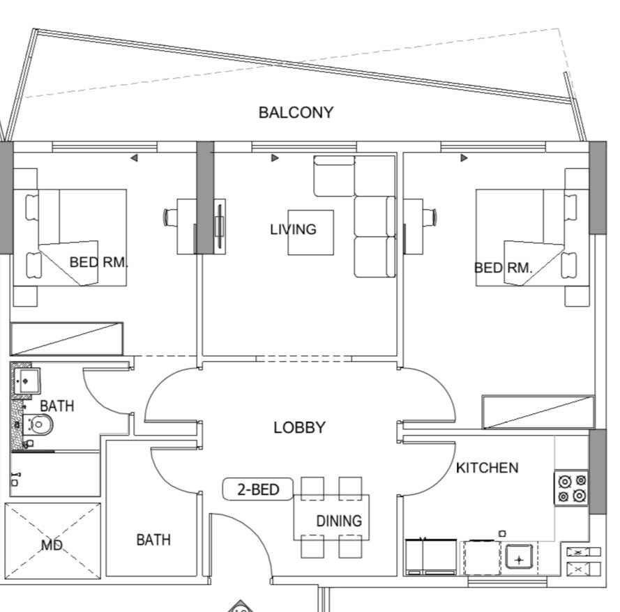 Binghatti Gems Floor Plan