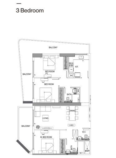 Binghatti Luna Floor Plan