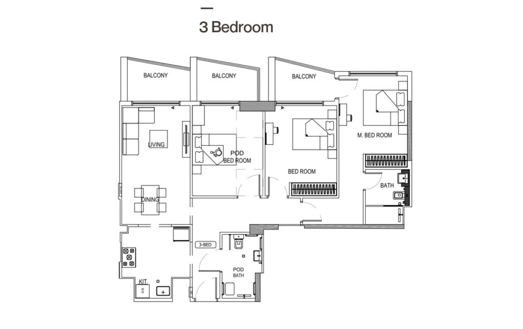 Binghatti Crest Floor Plan