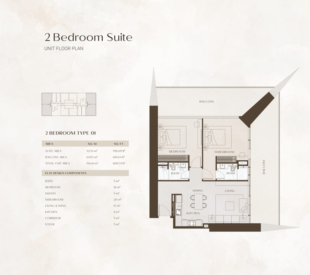 One by Binghatti Floor Plan