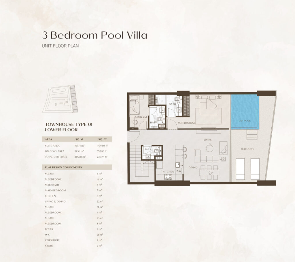 One by Binghatti Floor Plan